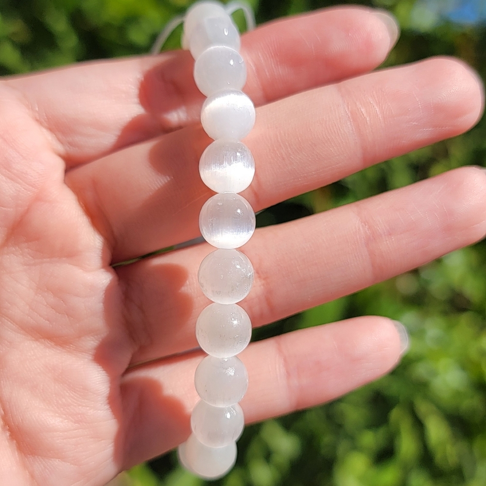 NEW 8MM SELENITE BRACELETS